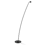Торшер с изогнутой черной металлической стойкой и цилиндрическим плафоном Davide Groppi варинант исполнения - 1 | Loft Concept в Краснодаре