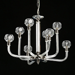 Люстра с 8-ю лампами и гранеными стеклянными плафонами Prism Gala варинант исполнения - 4 | Loft Concept в Краснодаре