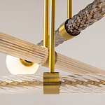 Люстра со стеклянными вставками Helios варинант исполнения - 4 | Loft Concept в Краснодаре