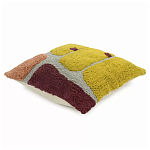 Чехол на подушку с рисунком горчичного цвета Elan Textured варинант исполнения - 3 | Loft Concept в Краснодаре