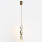 Подвесной светильник с цилиндрическим белым бетонным плафоном Terrazzo Light варинант исполнения - 2 | Loft Concept в Краснодаре