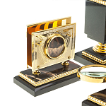 Настольный письменный набор из яшмы и долерита в подарочной упаковке Manager Organizer варинант исполнения - 8 | Loft Concept в Краснодаре