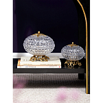 Конфетница из прозрачного рельефного стекла Eden Garden варинант исполнения - 11 | Loft Concept в Краснодаре