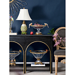 Чаша из прозрачного стекла с бронзовым рельефным ободком Eden Garden варинант исполнения - 3 | Loft Concept в Краснодаре