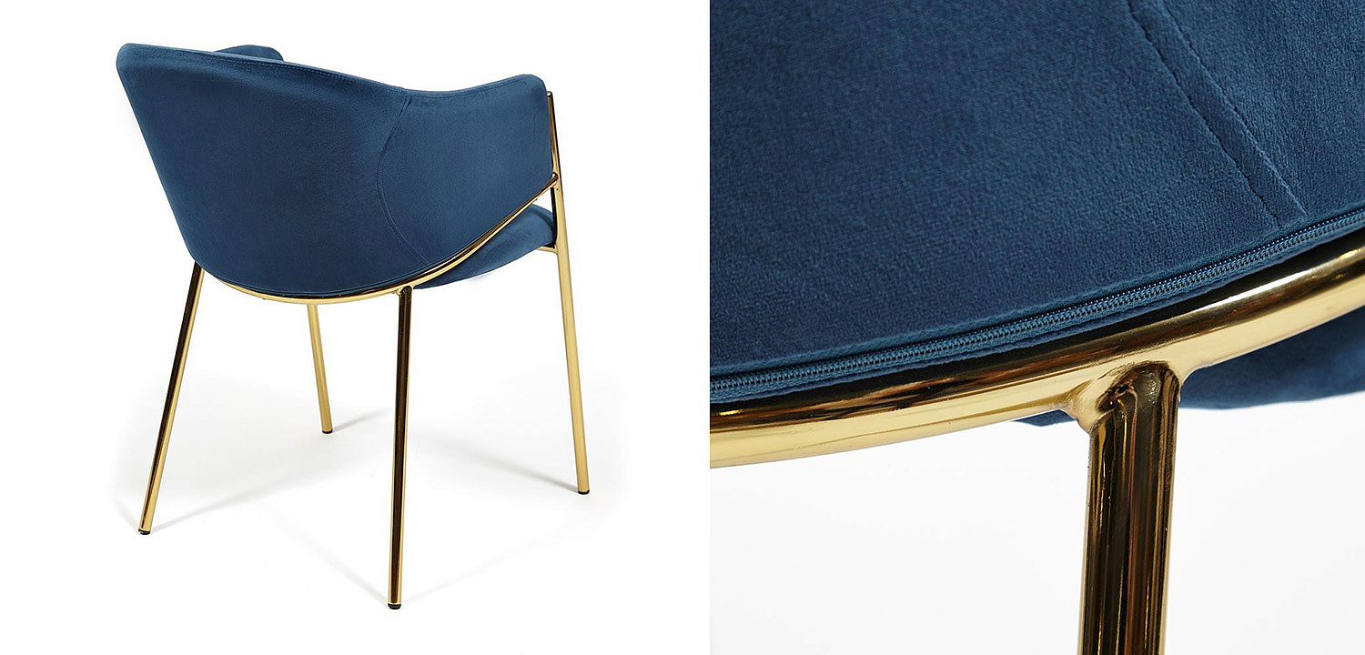 Стул Dolores blue velvet - Loft-Concept в Краснодаре