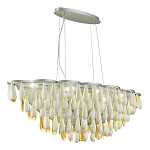 Люстра с подвесками в форме капель на серебристом каркасе Raindrop варинант исполнения - 5 | Loft Concept в Краснодаре