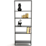 Металлический стеллаж Menzie Black Wide Metal Rack варинант исполнения - 2 | Loft Concept в Краснодаре