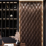 Гипсовая 3D панель с принтографией PM-36 варинант исполнения - 1 | Loft Concept в Краснодаре