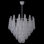 Люстра с подвесками из рифленного стекла в форме капель Textured Glass Chandelier варинант исполнения - 17 | Loft Concept в Краснодаре