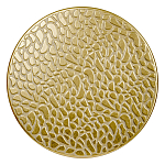 Журнальный столик с конусообразной основой и текстурной поверхностью золотого цвет Ethnic Metal варинант исполнения - 1 | Loft Concept в Краснодаре