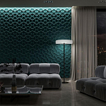 Гипсовая 3D панель с принтографией PM-17 варинант исполнения - 1 | Loft Concept в Краснодаре