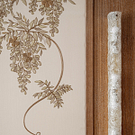 Обои с вышивкой ручной работы Deco Wisteria ﻿Midas colourway on Liso Pearl wool sateen варинант исполнения - 5 | Loft Concept в Краснодаре