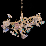 Люстра круглая с цветочным декором Miscellaneous herbs варинант исполнения - 1 | Loft Concept в Краснодаре