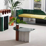 Дизайнерский журнальный стол с рельефным основанием Dutynor варинант исполнения - 4 | Loft Concept в Краснодаре