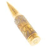 Флеш-карта USB 2.0 на 32 гб в виде пули с гравировкой природы в подарочной коробке Metal Flash Drive варинант исполнения - 1 | Loft Concept в Краснодаре