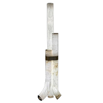 Торшер геометрический с тремя мраморными плафонами Marble Tripod варинант исполнения - 1 | Loft Concept в Краснодаре