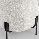 Пуф в ткани букле молочного цвета Pikelet варинант исполнения - 4 | Loft Concept в Краснодаре