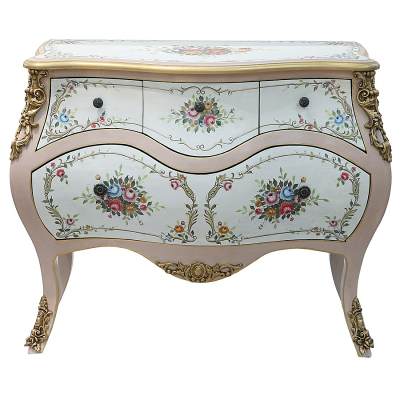 Комод Rococo Reminder Белый Золотой в Краснодаре | Loft Concept 