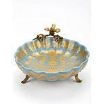 Блюдо фарфоровое Птица на ветке Flora варинант исполнения - 3 | Loft Concept в Краснодаре