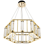 Люстра в форме шестиугольника с хрустальным декором Agace Crystal Chandelier варинант исполнения - 3 | Loft Concept в Краснодаре