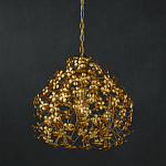 Подвесной светильник золотой с декором в виде лепестков клевера Hanging Clover варинант исполнения - 3 | Loft Concept в Краснодаре