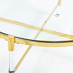 Кофейный столик со столешницей из стекла Crossy варинант исполнения - 2 | Loft Concept в Краснодаре