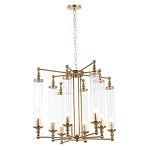 Люстра с 8-ю прозрачными цилиндрическими плафонами Jeanette варинант исполнения - 8 | Loft Concept в Краснодаре