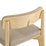 Барный стул из массива ясеня Elegant Ash Shape варинант исполнения - 1 | Loft Concept в Краснодаре