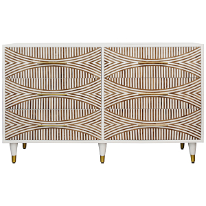 Комод с инкрустацией 6 ящиков Arc Bone Inlay 6 Drawers