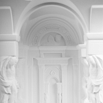 Встраиваемый в стену гипсовый светильник под покраску с колоннами и арками в античном стиле Antiquity Athena варинант исполнения - 10 | Loft Concept в Краснодаре