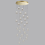 Люстра каскадня с 27-ю прозрачными шарообразными подвесами Bubbles Bocci варинант исполнения - 2 | Loft Concept в Краснодаре