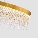 Люстра подвесная овальная с хрустальными подвесками Crystal Art  варинант исполнения - 2 | Loft Concept в Краснодаре