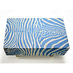 Кофейный стол Kenya Coffee Table Bone Inlay ZEBRA blue варинант исполнения - 1 | Loft Concept в Краснодаре