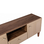 ТВ-тумба бежевая из массива бука с 2-мя дверками и ящиком Wenge Light варинант исполнения - 2 | Loft Concept в Краснодаре