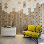 Гипсовая 3D панель с принтографией PM-47 варинант исполнения - 2 | Loft Concept в Краснодаре