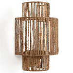 Бра с плетенным из джута плафоном Jutti H30 см варинант исполнения - 1 | Loft Concept в Краснодаре