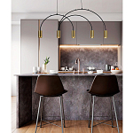 Линейный светильник с дугообразным каркасом Daviau Linear Arch Light 5 варинант исполнения - 2 | Loft Concept в Краснодаре