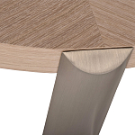 Столик журнальный с низкой круглой столешницей Wood Grain варинант исполнения - 2 | Loft Concept в Краснодаре