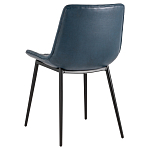 Стул с обивкой из экокожи темно-синего цвета RHOMBUSES UPHOLSTERY варинант исполнения - 4 | Loft Concept в Краснодаре