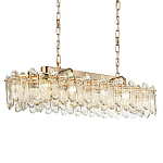 Люстра подвесная овальная с хрустальными овальными подвесками Harmonica варинант исполнения - 1 | Loft Concept в Краснодаре
