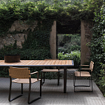 Дизайнерский стул с каркасом из металла с плетеными сиденьем и спинкой GREEN POINT Chair варинант исполнения - 9 | Loft Concept в Краснодаре