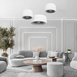 Подвесной светильник с круглым рельефным абажуром Sergey Makhno варинант исполнения - 6 | Loft Concept в Краснодаре