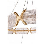 Люстра кольцевая с текстурным природным рисунком IceFlame варинант исполнения - 4 | Loft Concept в Краснодаре