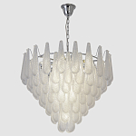 Люстра с подвесками из рифленного стекла в форме капель Textured Glass Chandelier варинант исполнения - 11 | Loft Concept в Краснодаре