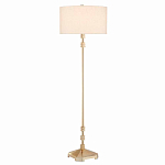 Торшер с абажуром в форме цилиндра на золотистом каркасе Floor lamp Amanda варинант исполнения - 2 | Loft Concept в Краснодаре