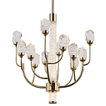 Люстра с декором в виде кристаллов из хрусталя Kenneth Crystal Stone Chandelier 12 варинант исполнения - 1 | Loft Concept в Краснодаре