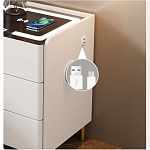 Умная прикроватная тумбочка c зарядкой для телефона Smart Furniture варинант исполнения - 3 | Loft Concept в Краснодаре
