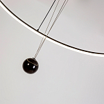 Светодиодная люстра Black LED Circle and Ball Lamp варинант исполнения - 6 | Loft Concept в Краснодаре