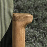 Дизайнерское уличное кресло из массива дерева с плетеной спинкой PALINFRASCA Armchair варинант исполнения - 5 | Loft Concept в Краснодаре