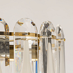 Люстра многоярусная с овальными прозрачными подвесками 36 см Harmonica варинант исполнения - 7 | Loft Concept в Краснодаре